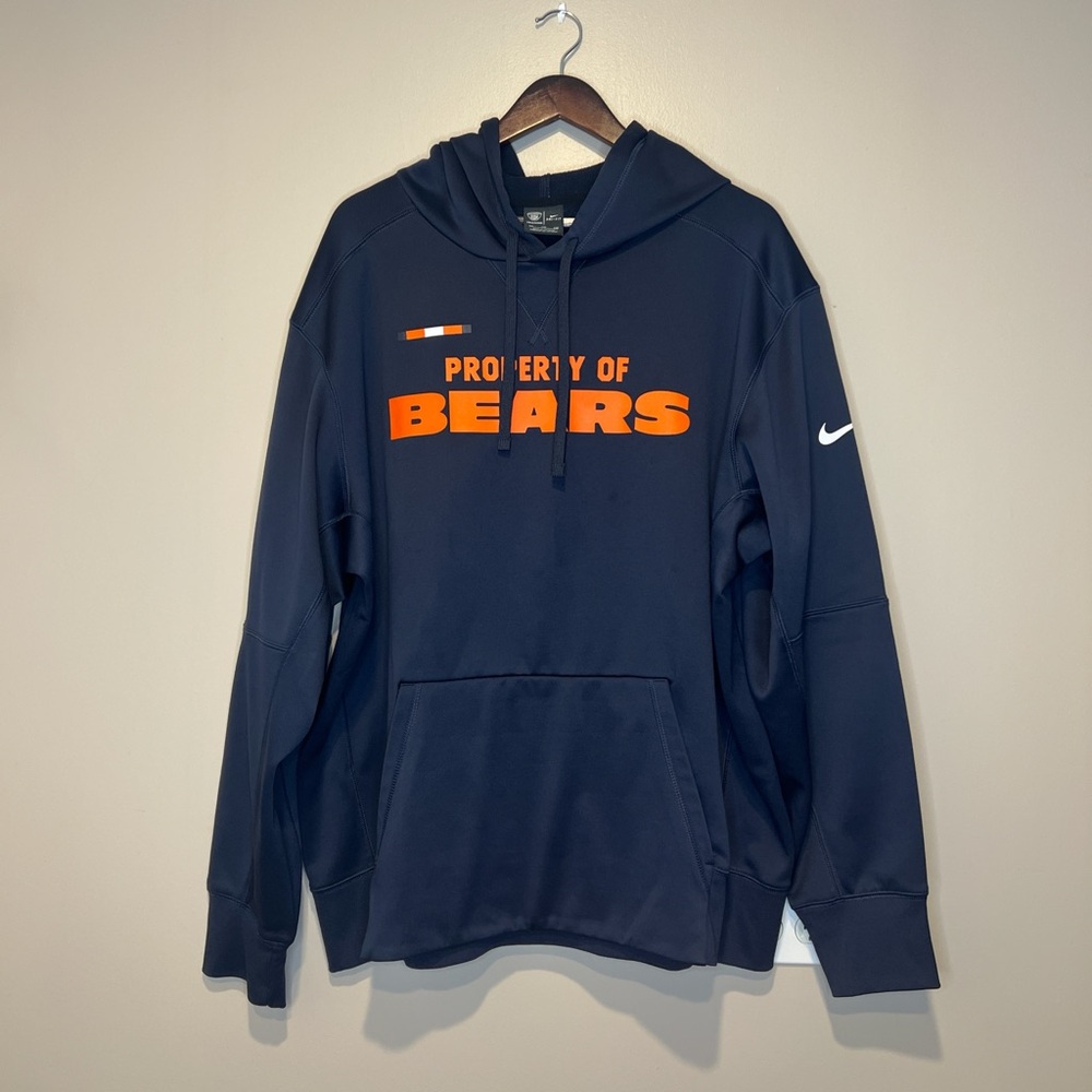 Nike Blue and Orange Sports Hoodie
